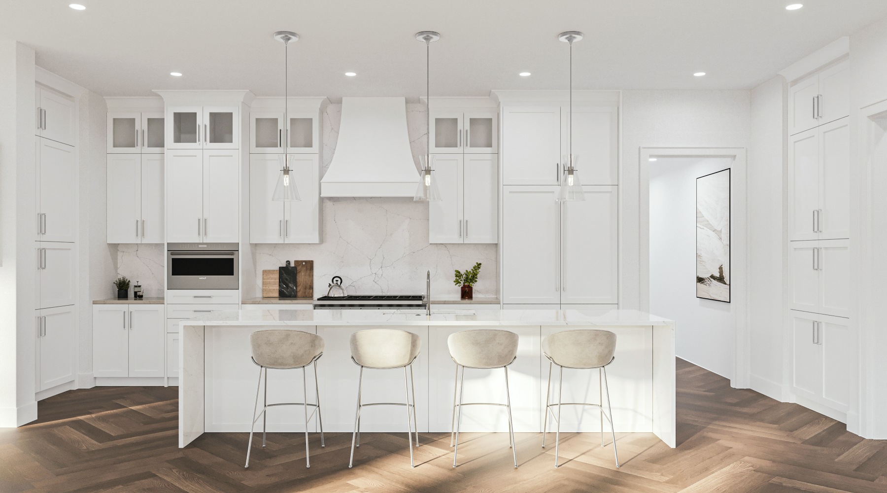 luxury open kitchen design