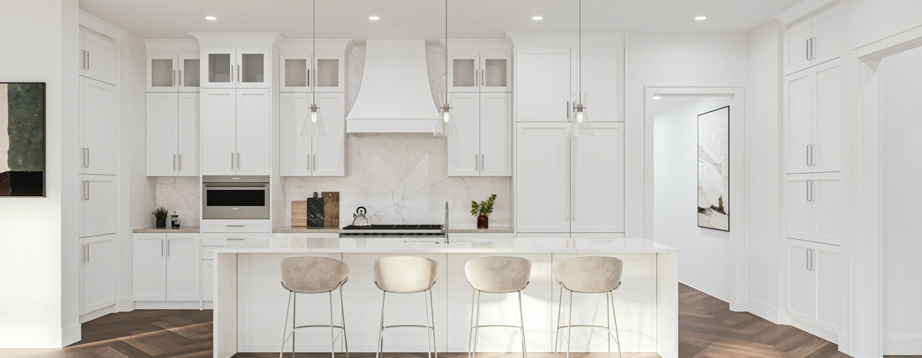 Interior view of the apartments